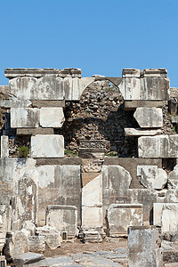 以弗所摄影照片_古希腊城市以弗所的废墟