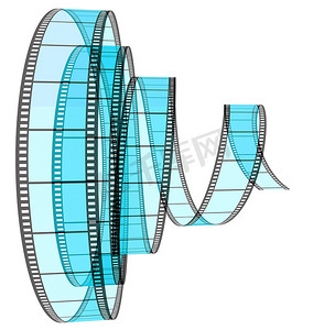 3d 电影片段向前滚动