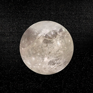 木卫三摄影照片_Ganymede 行星 - 3D 渲染