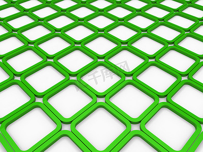 3d 立方体绿色正方形背景
