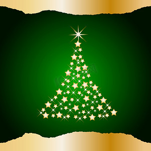 闪闪发光的圣诞树