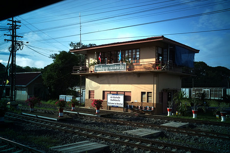 泰国Phrae：2019年9月13日：Den Chai火车站位于北部铁路线上。