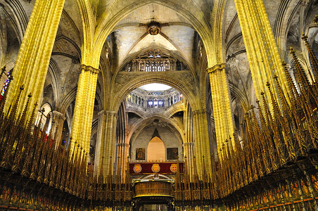巴塞罗那大教堂摄影照片_“西班牙巴塞罗那”