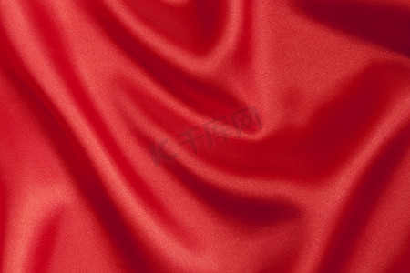 优雅流畅的红色缎面背景