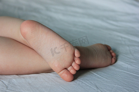可爱宝宝的脚。