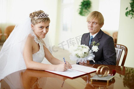 结婚登记摄影照片_结婚登记