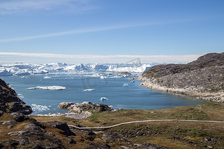世界气候区摄影照片_伊卢利萨特冰峡湾联合国教科文组织遗址