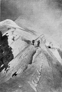 黑金炫酷大气摄影照片_阿尔卑斯山雪沙丘的形成，复古雕刻。
