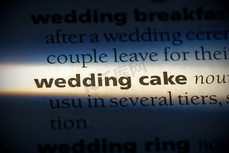 英语天地摄影照片_结婚蛋糕