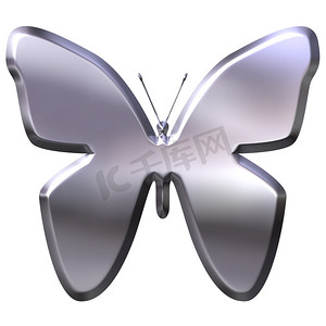 3D银蝴蝶