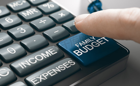 计算家庭预算、家庭预算、收入和支出