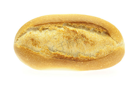 豆子面包上白色隔离