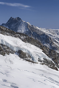 从 Jungfraujoch，瑞士的美丽的山景