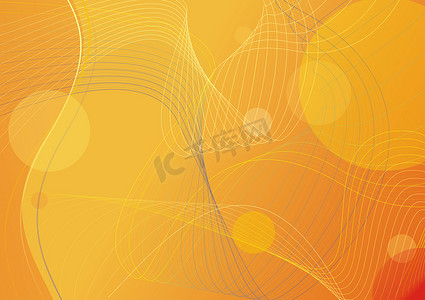 曲线透明度摄影照片_橙色背景