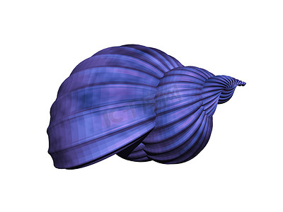 扭曲的彩色蜗牛壳