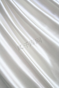 光滑优雅的白色丝绸可以用作婚礼背景光滑的 e