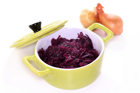 维生素c紫色摄影照片_红卷心菜