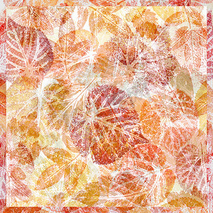 叶子树叶水彩摄影照片_“抽象背景，水彩：叶子”