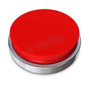 带金属环的红色圆形按钮