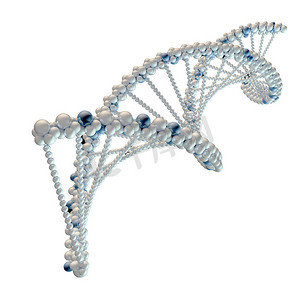 白色 DNA 链的插图
