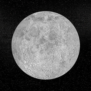 月球行星-3d 渲染