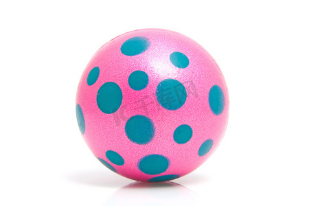 粉色圆点球
