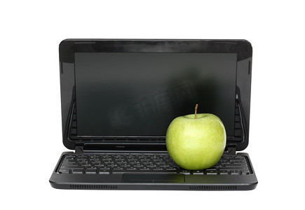 笔记本电脑上的苹果