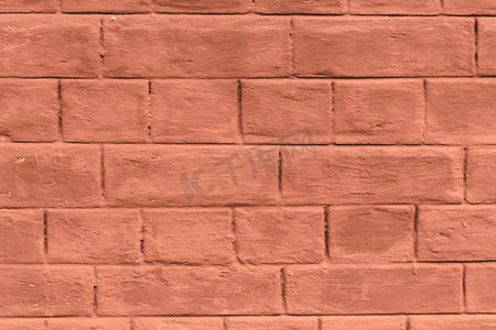 彩色长方形图框摄影照片_空的旧红颜色砖墙。
