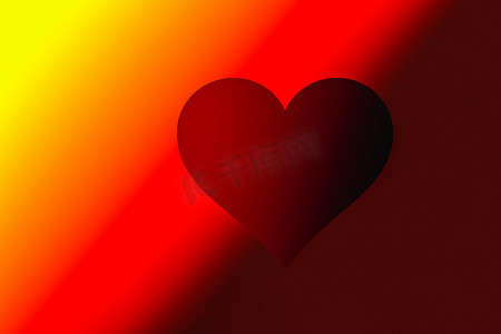 14情人节摄影照片_以红色心形作为爱情概念的情人节背景