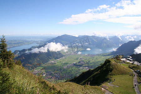 瑞士高山湖泊