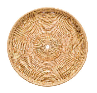 木篮子柳条木手工制作的顶视图