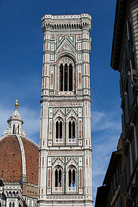 牛气冲天摄影照片_佛罗伦萨 - 大教堂和钟楼
