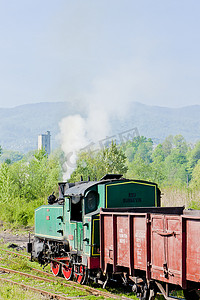 “蒸汽货运火车，Durdevik，波斯尼亚和黑塞哥维那”