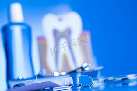 健康、口腔医学设备、牙科概念