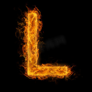 燃烧的字母 L