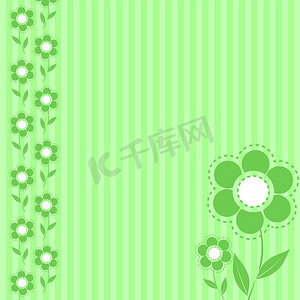 绿色花壁纸