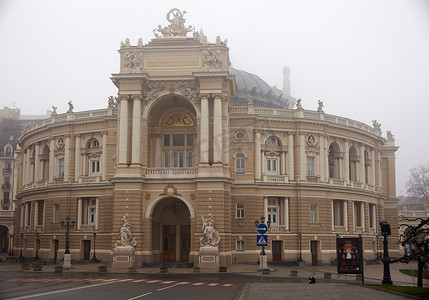敖德萨歌剧和芭蕾舞团的景色