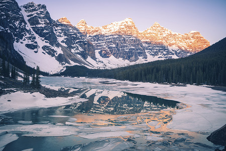 加拿大冰碛湖