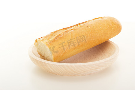平衡膳食摄影照片_法国面包