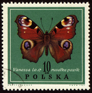 邮票上的蝴蝶凡妮莎