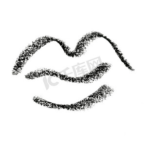 艺术嘴唇摄影照片_彩绘的嘴唇符号轮廓。