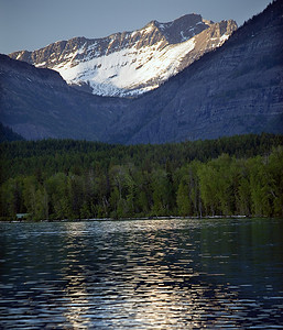 麦当劳素材摄影照片_麦当劳湖 Snow Mountain Glacier National Park Montana