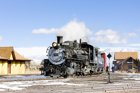 “峰会和托尔特克窄轨铁路，美国科罗拉多州安东尼托”