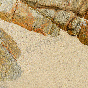 沙滩岩石纹理