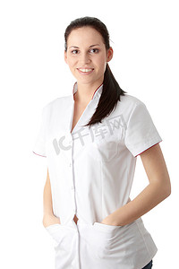 年轻护士或女医生