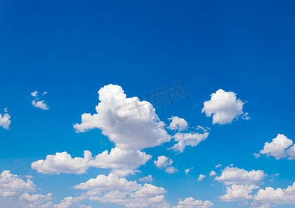 蓝天和许多小云图案