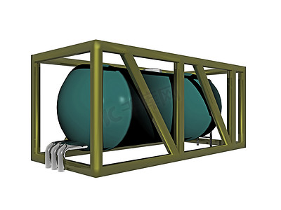 用于钢框架中液化气的钢制运输容器