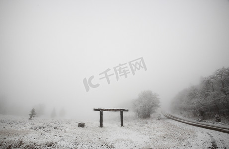 萨斯喀彻温省赛普拉斯山省立公园的冰雾