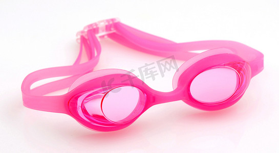 粉色泳镜