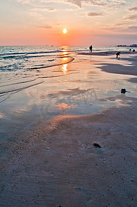巴拿马城海​​滩佛罗里达日落